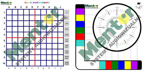 Mentor Mata dwustronna Kodowanie + STEM mini 110 x 110 cm 8113