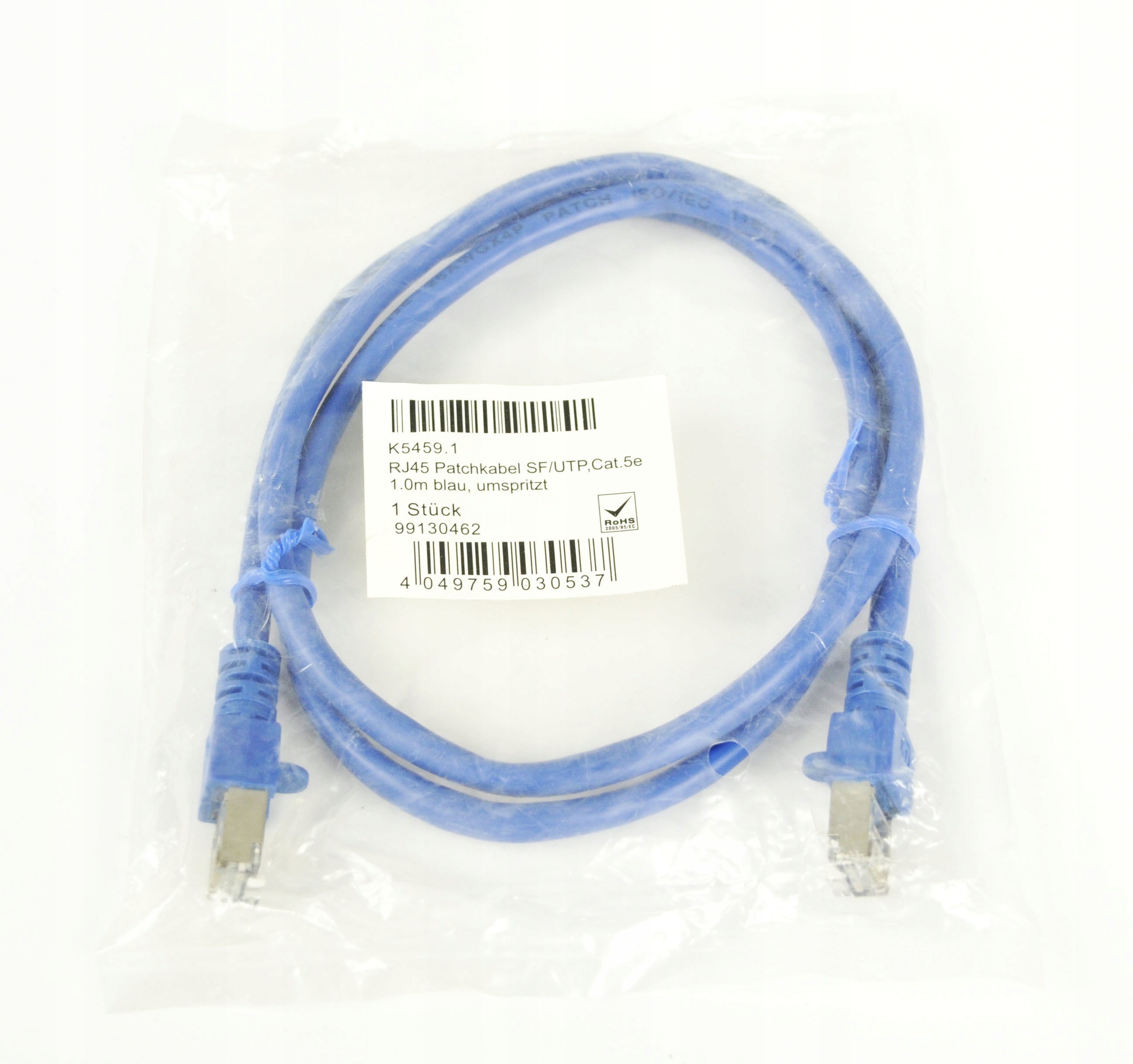 EFB EFB EFB Electronics Cat5e 1m Cat5e SF UTP S-FTP Blue Network Cable K5459.1 K5459.1
