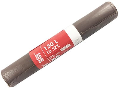 Scley Worki na śmieci 120L 10szt brązowe BIO segregacja Worki 120L BIO
