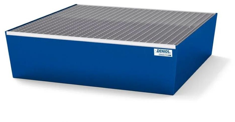 722 DENTA Wanna wychwytowa ze stali na 4 beczki lakierowana z kratą 1240 x 1210 x 330 72279261 79261-uniw