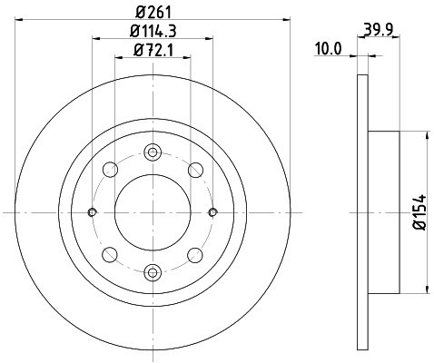 HELLA PAGID Tarcza hamulcowa PAGID 8DD355107-371