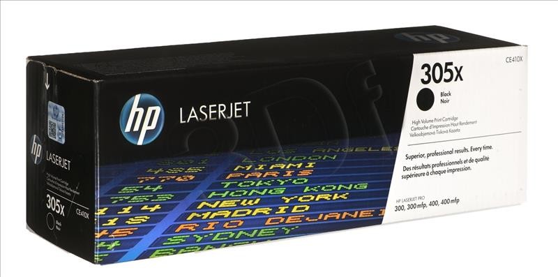HEWLETT-PACKARD Toner HP CE410X (oryginał HP305X HP 305X; 4 000 stron; czarny) CE410X