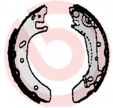 BREMBO Zestaw szczęk hamulcowych S 24 525