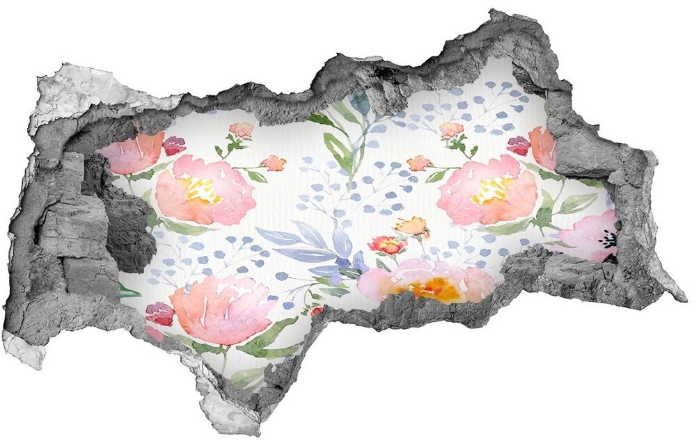 Wallmuralia.pl Naklejka 3D dziura na ścianę samoprzylepna Maki