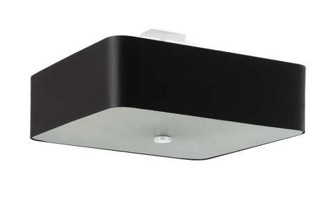 Czarny kwadratowy plafon LED - EX667 H4-B95