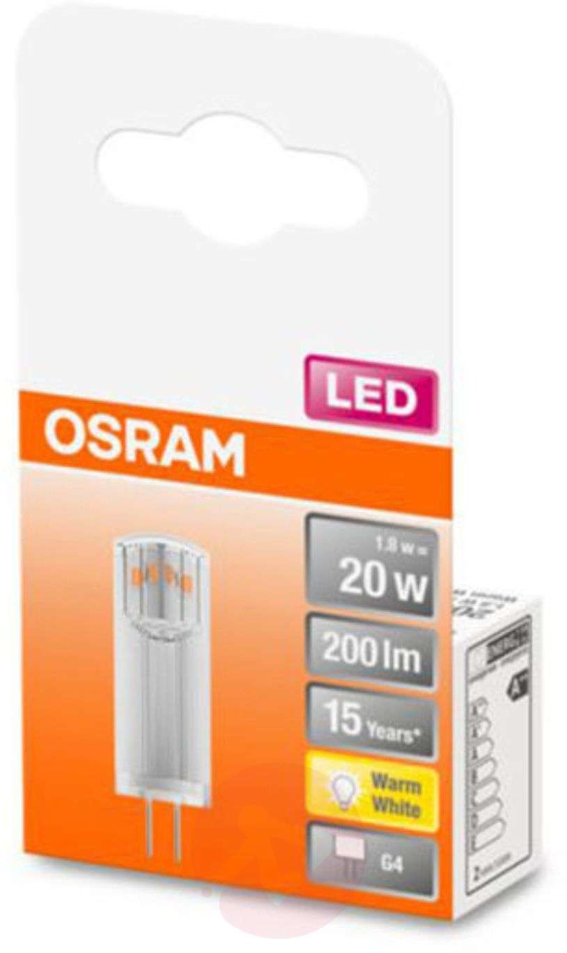 Osram żarówka sztyft G4 1,8W 2 700 K przezroczysta