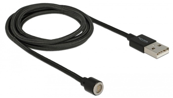 Delock 85724 kabel USB 1,1 m 2.0 USB A Czarny
