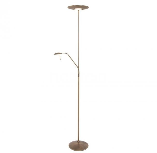 Steinhauer Oświetlenie ZENITH Lampa Stojąca LED Brązowy, 2-punktowe 7972BR