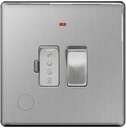 B&G bg-nexus-flat-plate osłona gniazdka 13 A Switched Fused przyłącze urządzenie, neonowy wskaźnik, Flex gniazdko