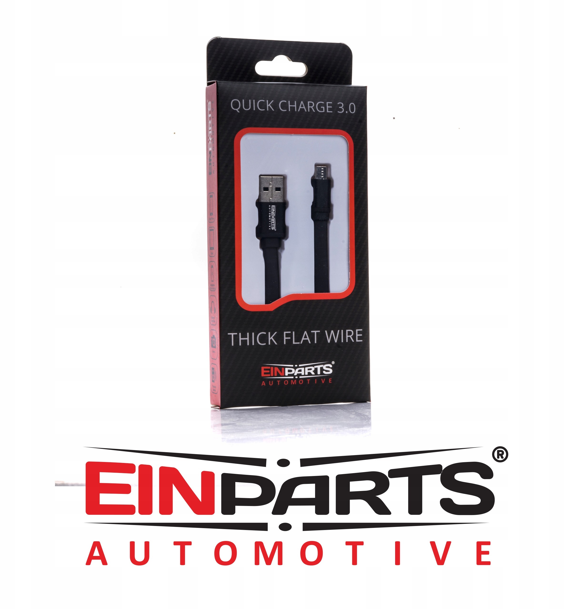 Płaski Kabel 1M Usb-c Szybkie Ładowanie Qc 3.0