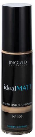 Ingrid Ideal Matt Mattifying Foundation mineralny podkład matujący 303 Dark Natural 30ml 103323-uniw