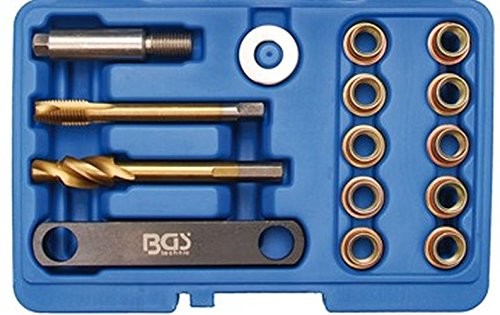 BGS zestaw naprawczy do gwintów zacisku hamulca, M12 x 1,5, 14-częściowy, 1 sztuki, 8408