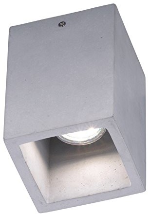 Trio Leuchten lampa ścienna, beton, GU10, 1 W, betonfarbig, 9 x 10 x 15 cm, 10 x 10 x 15 cm 606600178 Cube