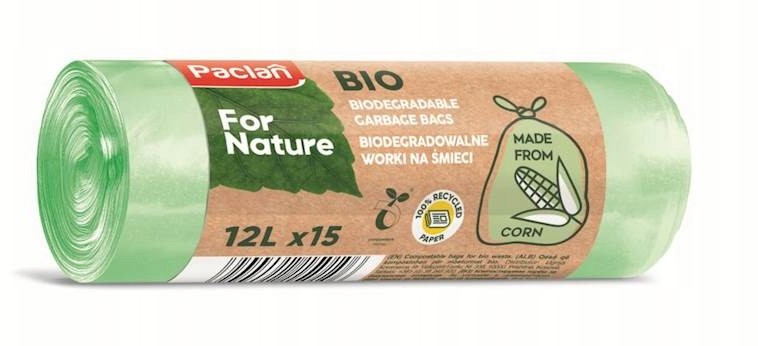 Paclan Ekologiczne worki na śmieci 12LX15szt