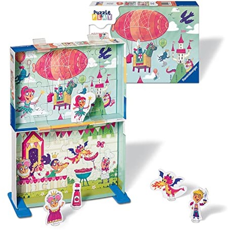 Ravensburger Kinderpuzzle Puzzle&Play - 2x24 Teile Puzzle für Kinder ab 4 Jahre