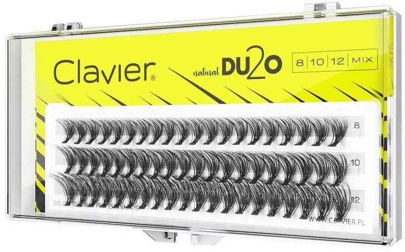 CLAVIER DU2O Double Volume MIX kępki rzęs 8mm-10mm-12mm