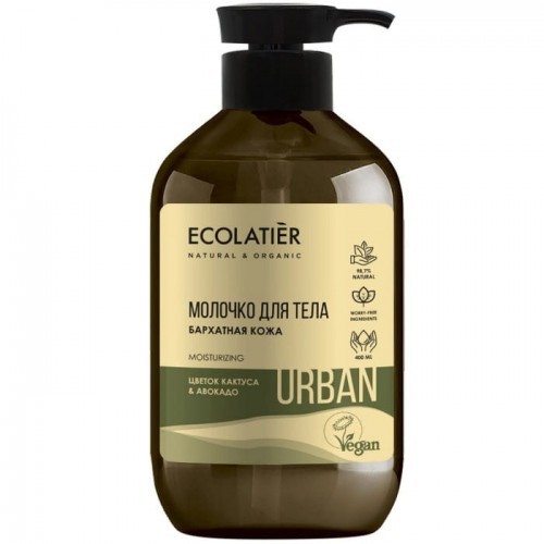 Urban Delikatne Mleczko Do Ciała Aksamitna Skóra Kwiat Kaktusa I Awokado 400 Ml Ecolatier Urban