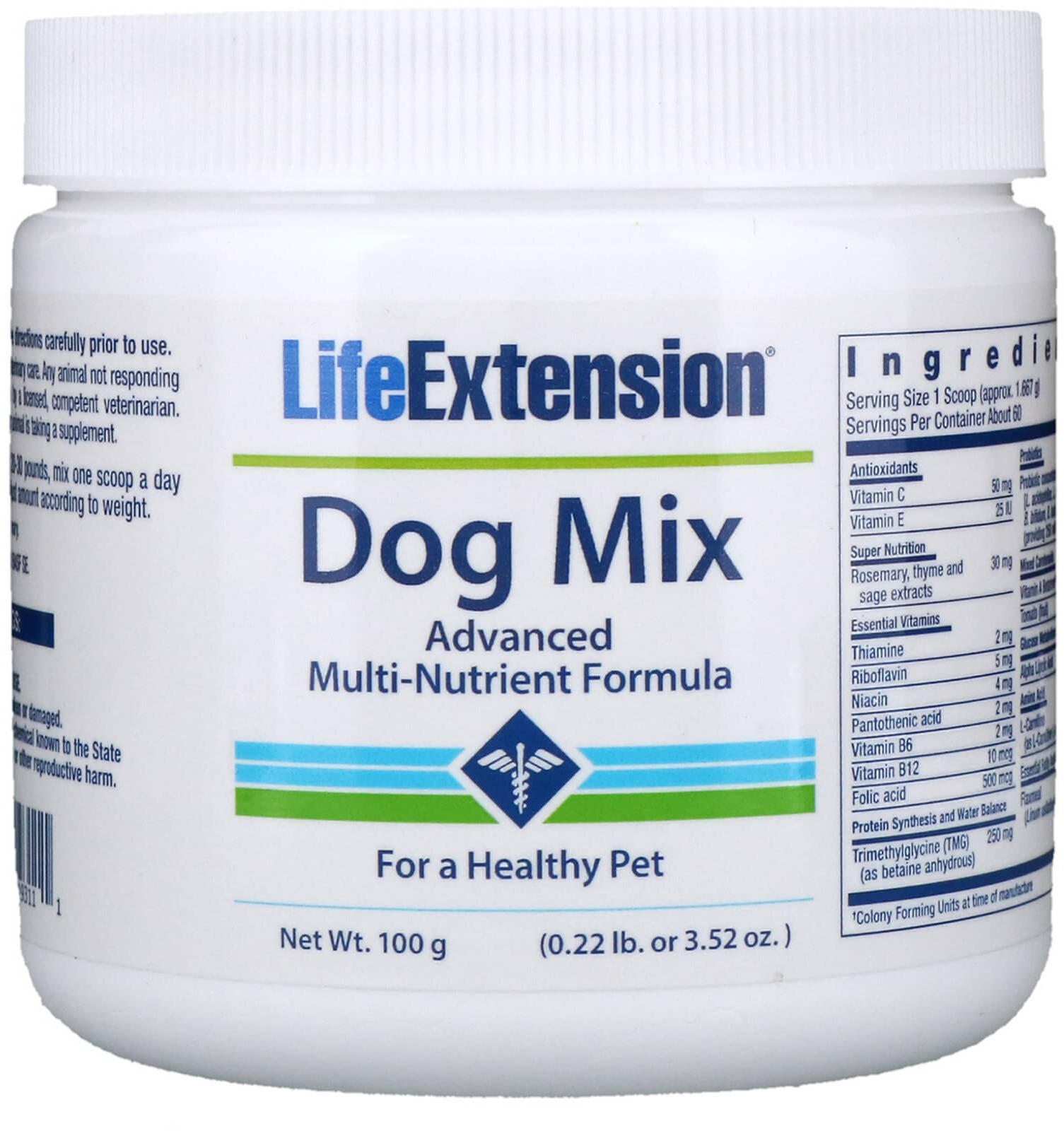 Life Extension Life Extension Dog Mix (witaminy dla zwierząt) 100 g
