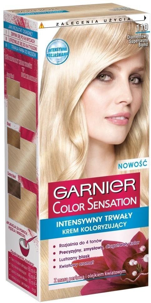 Garnier Color Sensation Krem koloryzujący 110 Diamond U.Blond-Diamentowy superjasny blond 42175