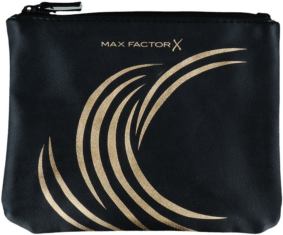 Max Factor Max Factor Make Up Bag Kosmetyczka Na Zamek Czarno-Złota