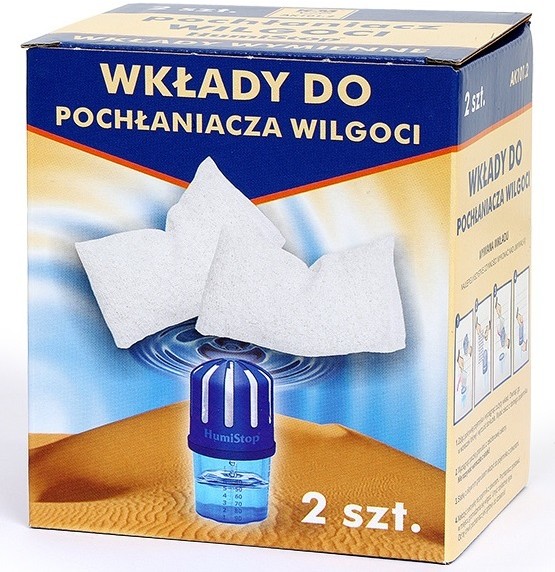 2X Wkład, Zapas Do Pochłaniacza Wilgoci Humistop