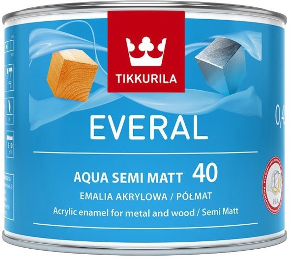Tikkurila Emalia akrylowa Everal Aqua baza A półmat [40] 0 45 l