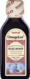 Laboratorium BioOil Olej lniany tłoczony na zimno OmegaLen 100 ml