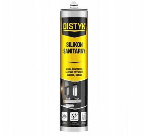 Den Braven Distyk - Chemia Budowlana Distyk silikon sanitarny 280ml elastyczny octowy 30211DPL