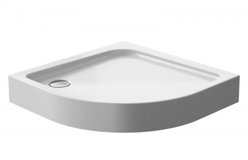 Polimat PAKO Brodzik półokrągły 90x90x16cm R55, akrylowy 00110 00110
