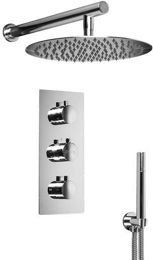 Zestaw prysznicowy podtynkowy termostat deszczownica 30x30 IN-C2RT3-R2