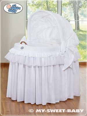 My Sweet Baby Kosz Mojżesza z budą Little Prince/Princess biały 92114-300