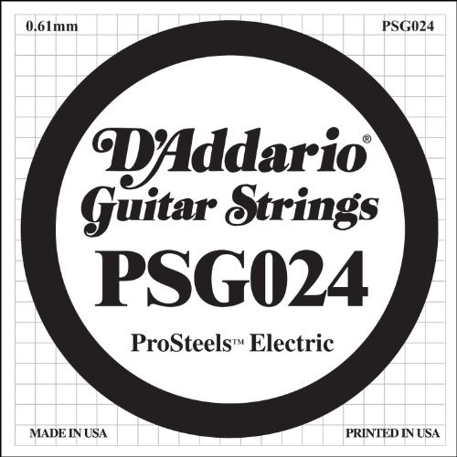DAddario PSG024 0.024 ProSteels pojedynczy ciąg do gitary elektrycznej PSG024