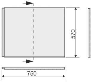 Sanplast Free Line obudowa boczna do wanny długość 75 cm kolor biały 620-040-2120-01-000 620-040-2120-01-000
