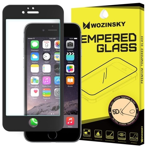 producent niezdefiniowany SZKŁO HARTOWANE 5D IPHONE 6 6S CZARNE
