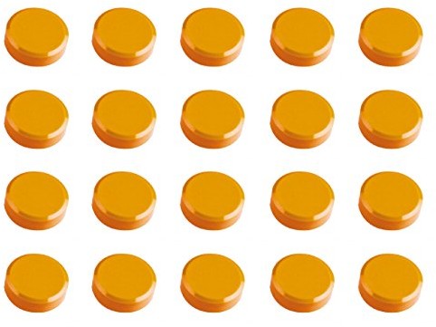 Maul MAUL 30 MM 0,6 kg MAULpro wysoka jakość okrągły na magnes do białych tablic, pomarańczowy 6177143