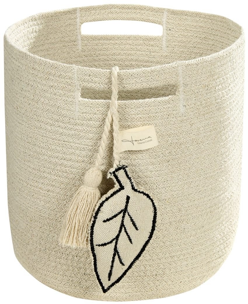 Lorena Canals Lorena Canals, Kosz, Leaf Natural, 30x30x30 cm, Kremowy