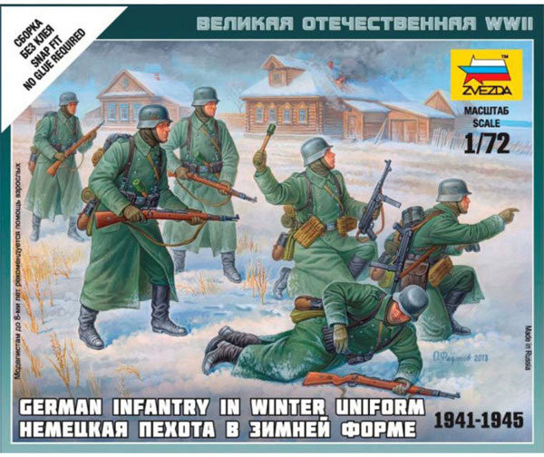 ZVEZDA Figurki German Infantry in Winter Uniform