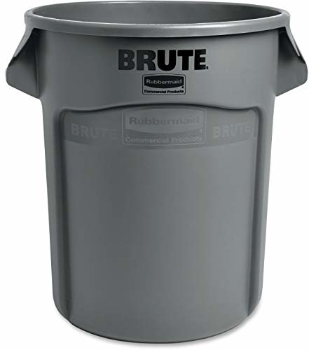 Rubbermaid Commercial Products Rubbermaid produkty komercyjne FG262000GREY Brute okrągły pojemnik, 75,7 litra, szary FG262000GRAY