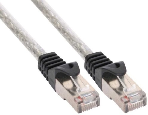InLine Patchcord SF/UTP Cat.5e przeźroczysty 0.25m 72522T