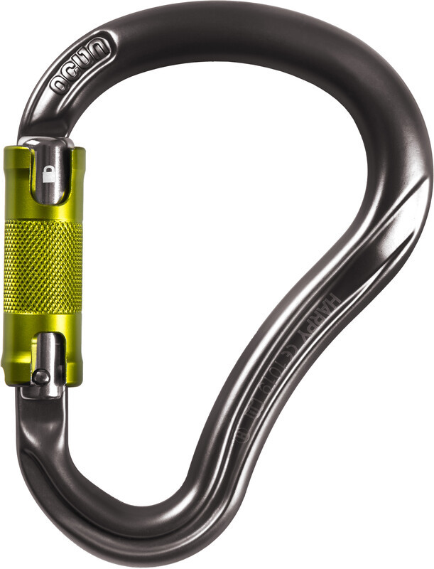 Ocun Harpy HMS Twist Karabinek, antracite/green 2021 Karabinki zakręcane 03977-anthracite/green