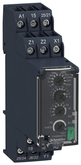 SCHNEIDER Timer multifunction 1s-300h 2 c/o 8a 24-240v RE22R2MYMR