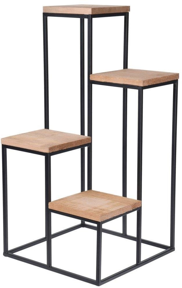 Home Styling Collection Kwietnik metalowy 4-POZIOMOWY stojak podstawa stół 330222