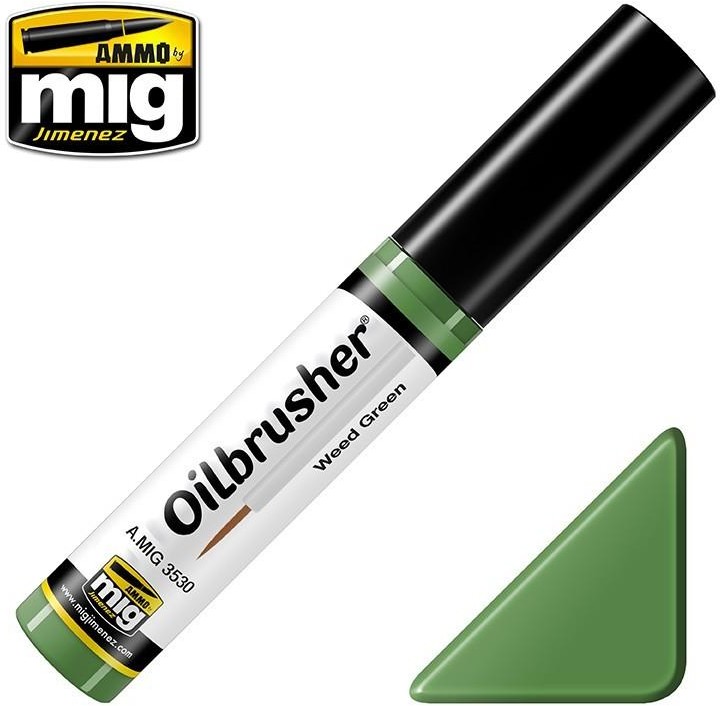 mig Farba olejna Oilbrusher Ammo Mig - Weed Green mig 3530