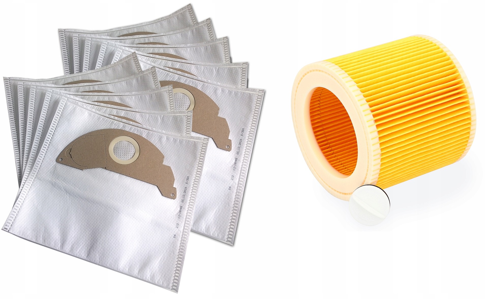 Karcher Filtr + 10x Worki MV 2,A 2054,A 2004,WD 2