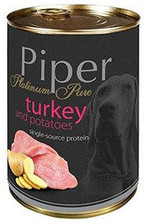 Dolina Noteci PIPER Platinum Pure Indyk z ziemniakami 400g mokra karma dla psów z alergią