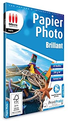 MicroApplication Micro Application Eco opakowanie z 20 papierami, błyszczące, A4, białe 5380