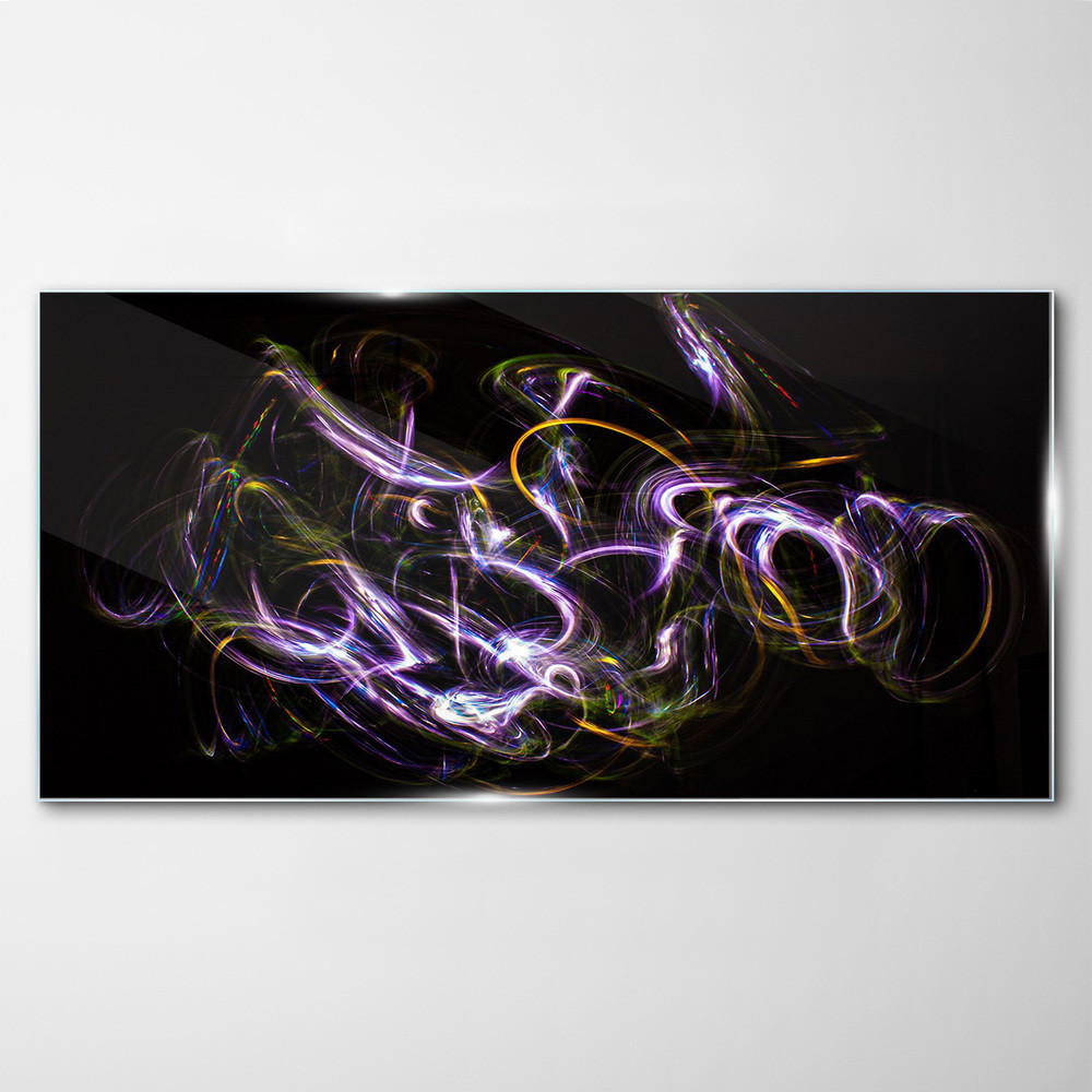 PL Coloray Obraz Szklany abstrakcja światła 100x50cm