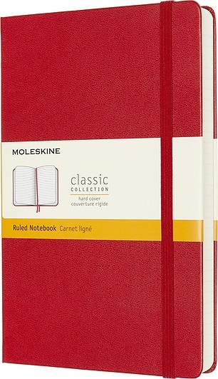Moleskine Notes Classic L czerwony w linie twarda oprawa 400 stron MOQP060EXPF2