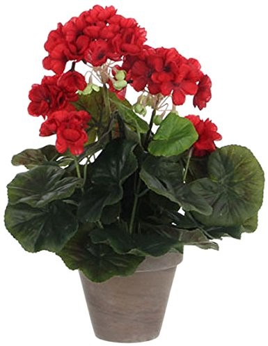 MICA Decorations Dekoracje Mica 975161 kwiat, geranium, duży, czerwony 975161