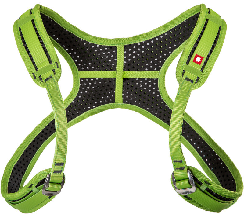 Ocun WeBee Chest Lite Harness with Tie-In Sling, green/black One Size 2021 Uprzęże piersiowe 04582-green/black-Uni